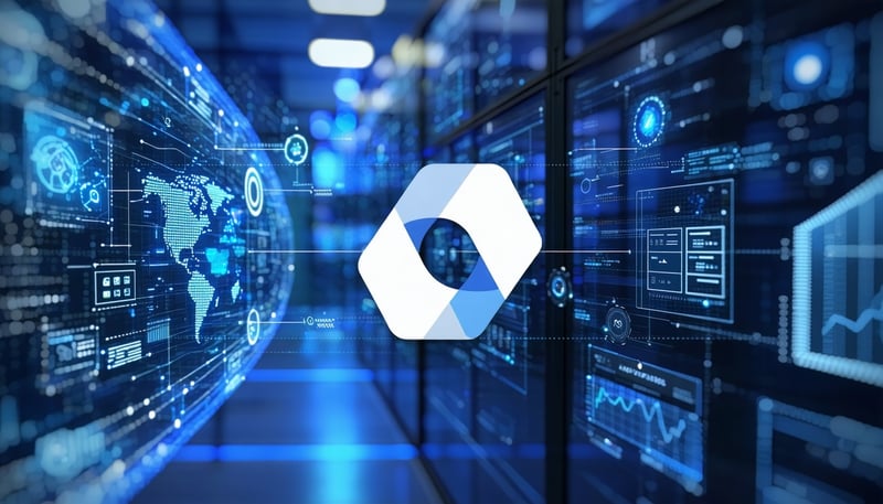 SalesFlows logo with automation graphics